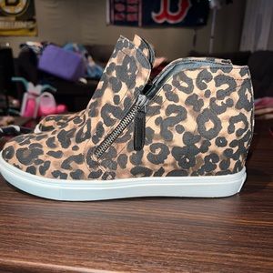 Madden Girl Leopard Wedge Shoes